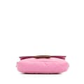 Miniatyrbillede 3 af 10: Pre-owned Fendi Mini Zucca Embossed Leather Baguette Satchel Pink