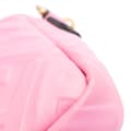 Miniatyrbillede 7 af 10: Pre-owned Fendi Mini Zucca Embossed Leather Baguette Satchel Pink