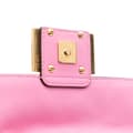 Miniatyrbillede 9 af 10: Pre-owned Fendi Mini Zucca Embossed Leather Baguette Satchel Pink