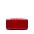 Miniatyrbilde 3 av 10: Pre-owned Dior Medium Patent Cannage Lady Dior Red