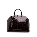 Miniatyrbild 1 av 10: Pre-owned Louis Vuitton Monogram Vernis Alma GM Purple