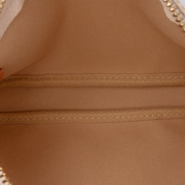 Pre-owned Louis Vuitton Damier Azur Mini Pochette Accessoires White