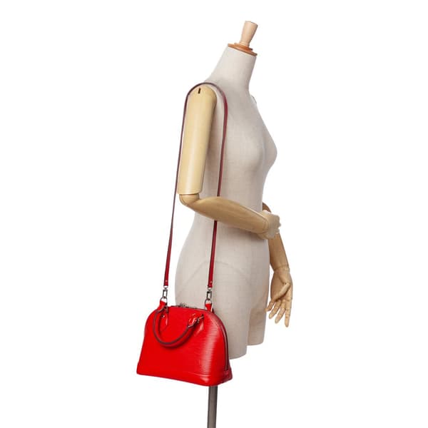 Pre-owned Louis Vuitton Epi Alma BB Red
