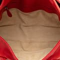 Miniatyrbillede 4 af 10: Pre-owned Bottega Veneta Leather Intrecciato Top Handle Bag Red