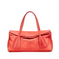 Miniatyrbillede 1 af 10: Pre-owned Bottega Veneta Leather Intrecciato Top Handle Bag Red