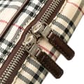 Miniatyrbild 5 av 10: Pre-owned Burberry House Check Canvas Vanity Bag Brown