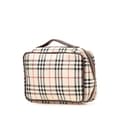 Miniatyrbild 2 av 10: Pre-owned Burberry House Check Canvas Vanity Bag Brown