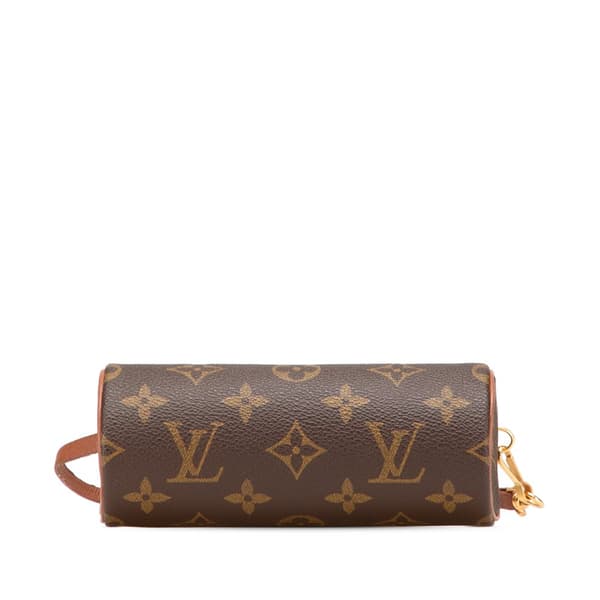 Pre-owned Louis Vuitton Monogram Papillon Pochette Brown
