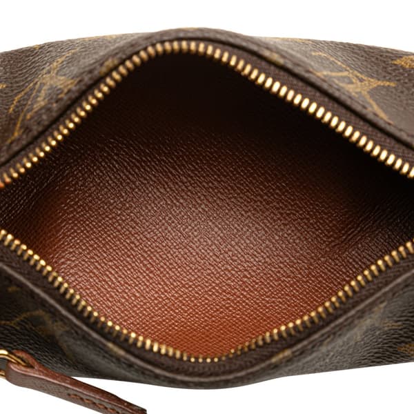 Pre-owned Louis Vuitton Monogram Papillon Pochette Brown