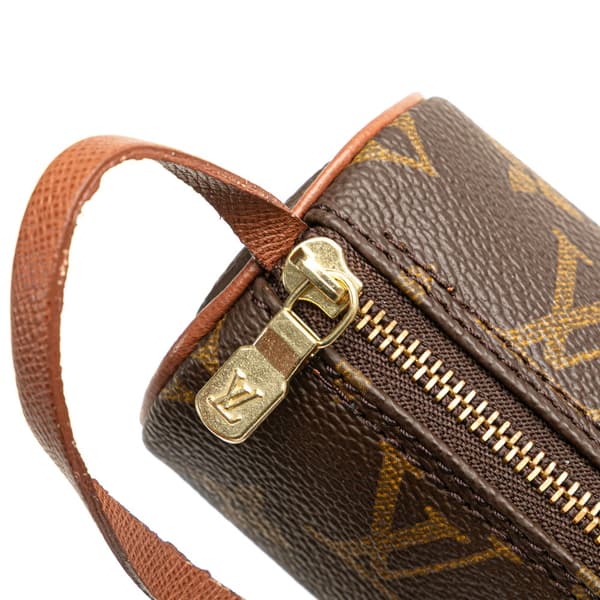 Pre-owned Louis Vuitton Monogram Papillon Pochette Brown