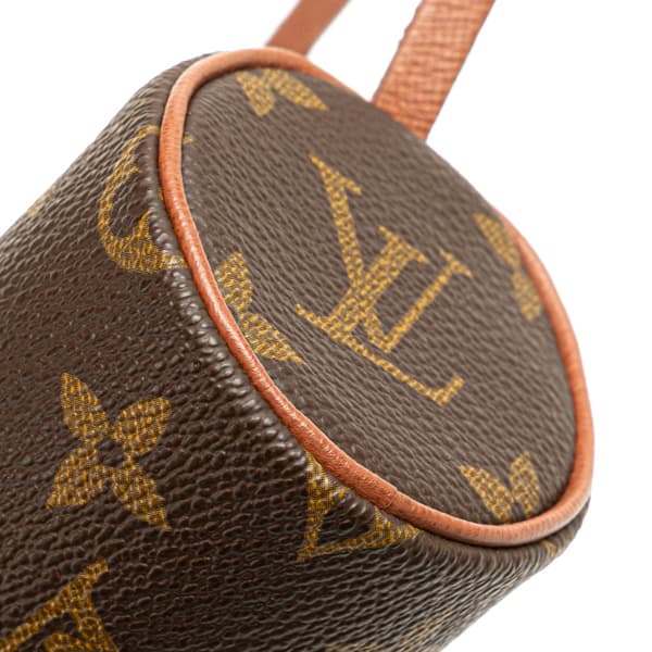 Pre-owned Louis Vuitton Monogram Papillon Pochette Brown