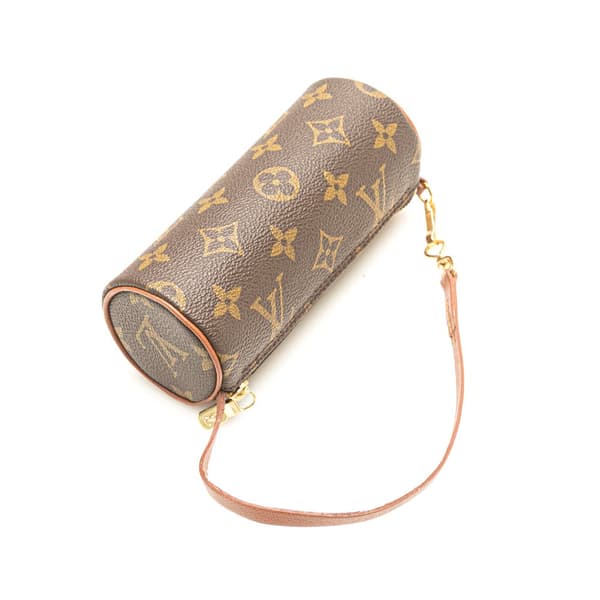 Pre-owned Louis Vuitton Monogram Papillon Pochette Brown