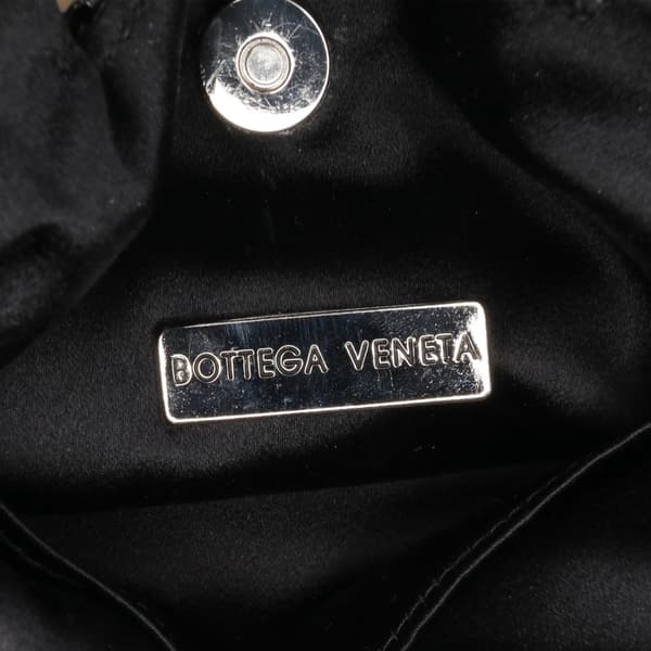 Pre-owned Bottega Veneta Brass Beaded Handbag Black