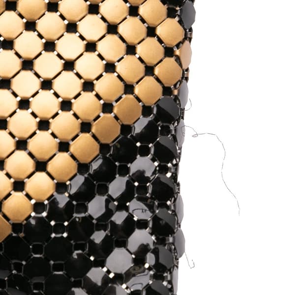 Pre-owned Bottega Veneta Brass Beaded Handbag Black