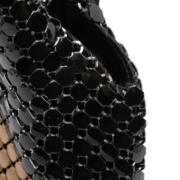 Pre-owned Bottega Veneta Brass Beaded Handbag Black