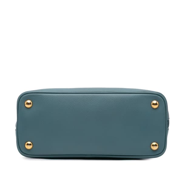 Pre-owned Prada Small Saffiano Lux Promenade Blue