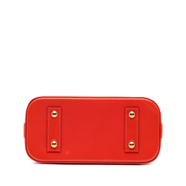 Pre-owned Louis Vuitton Monogram Vernis Alma BB Red