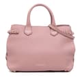 Pikkukuva 1 / 10: Pre-owned Burberry Medium Leather and House Check Banner Satchel Pink