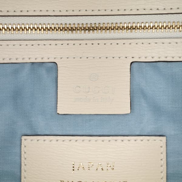 Pre-owned Gucci Yuko Higuchi Medium Coated Canvas Ophidia Web Satchel White