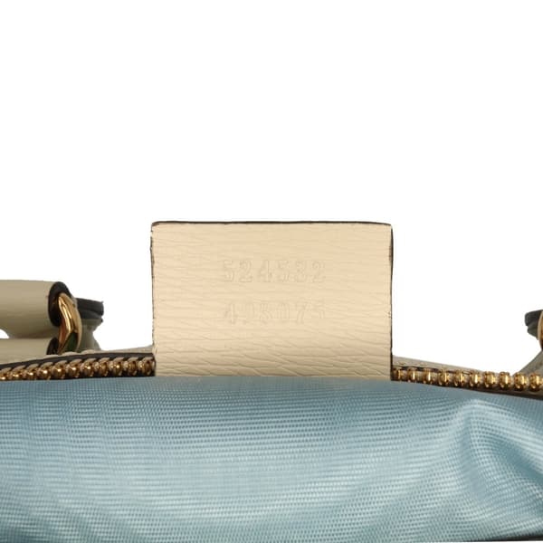 Pre-owned Gucci Yuko Higuchi Medium Coated Canvas Ophidia Web Satchel White