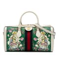 Miniatyrbilde 1 av 10: Pre-owned Gucci Yuko Higuchi Medium Coated Canvas Ophidia Web Satchel White