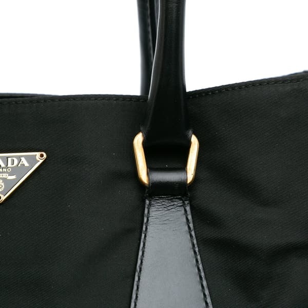 Pre-owned Prada Tessuto Satchel Black