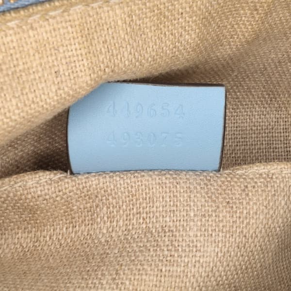Pre-owned Gucci Mini Microguccissima Dome Satchel Blue