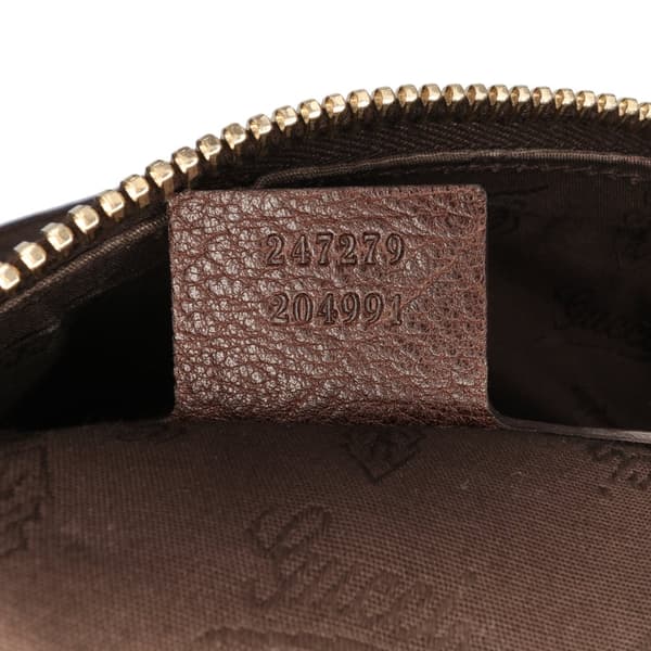 Pre-owned Gucci Medium GG Canvas Charm Dome Satchel Brown