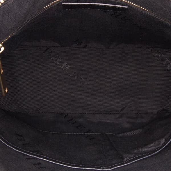 Pre-owned Burberry Small Grained Calfskin Orchard Bowling Bag Black