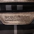 Miniatyrbild 5 av 10: Pre-owned Burberry Small Metallic Calfskin Curzon Satchel Gold