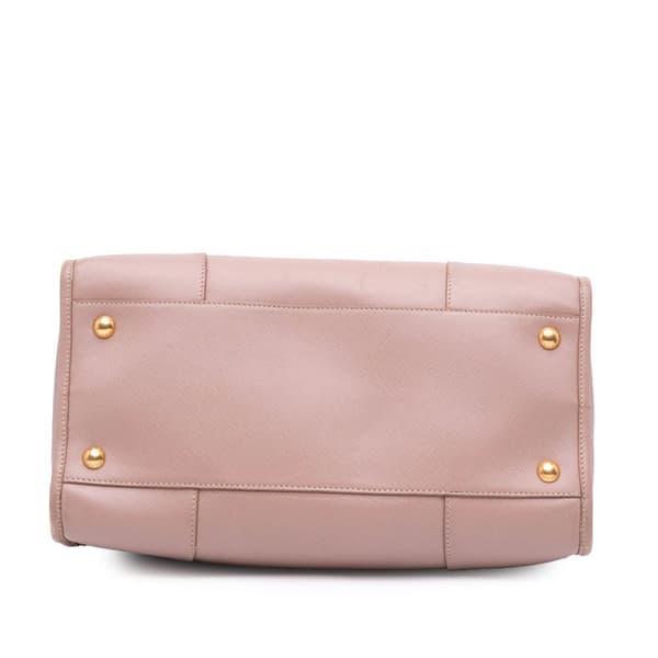 Pre-owned Prada Saffiano Lux Shopping Tote Pink