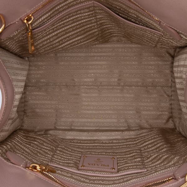 Pre-owned Prada Saffiano Lux Shopping Tote Pink