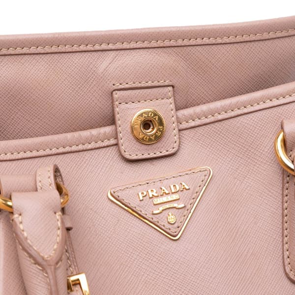 Pre-owned Prada Saffiano Lux Shopping Tote Pink