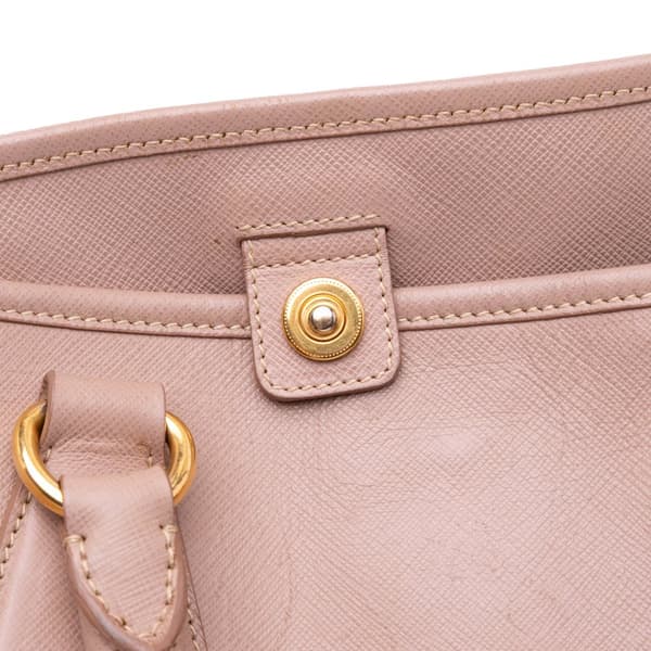 Pre-owned Prada Saffiano Lux Shopping Tote Pink