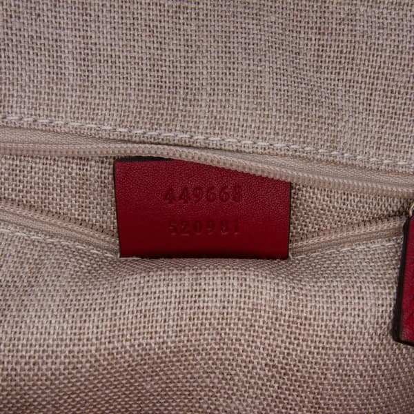 Pre-owned Gucci Medium Microguccissima Dome Satchel Red