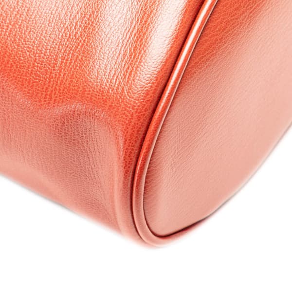 Pre-owned LOEWE Leather Velasquez Twist Vanity Bag Red