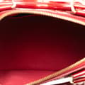 Miniatyrbild 4 av 10: Pre-owned Louis Vuitton Monogram Vernis Rayures Alma BB Red