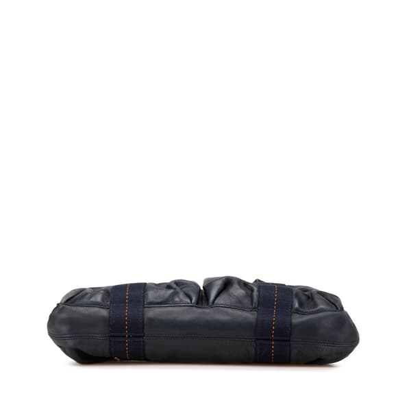 Pre-owned Hermès Caravan Horizontal MM Blue