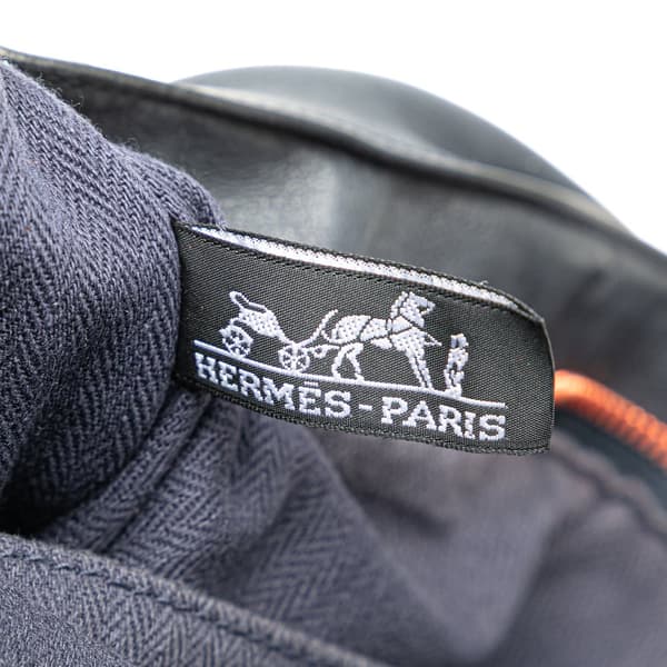 Pre-owned Hermès Caravan Horizontal MM Blue