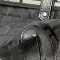 Miniatyrbild 8 av 10: Pre-owned Fendi Zucca Nylon Zip Code Handbag Black