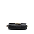Pikkukuva 3 / 10: Pre-owned Fendi Mini Zucca Embossed Leather Baguette Satchel Black