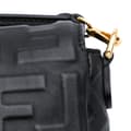 Pikkukuva 8 / 10: Pre-owned Fendi Mini Zucca Embossed Leather Baguette Satchel Black