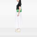 Miniatyrbilde 10 av 10: Pre-owned Fendi Zucca Embossed Stitched Leather Baguette Satchel Green