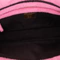 Miniatyrbilde 4 av 10: Pre-owned Fendi Zucca Embossed Terry Cloth Baguette Satchel Pink