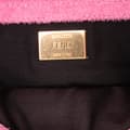 Miniatyrbilde 5 av 10: Pre-owned Fendi Zucca Embossed Terry Cloth Baguette Satchel Pink