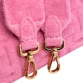 Miniatyrbilde 9 av 10: Pre-owned Fendi Zucca Embossed Terry Cloth Baguette Satchel Pink