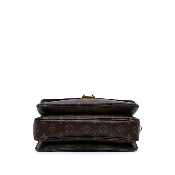 Pre-owned Louis Vuitton Monogram Pochette Metis Brown