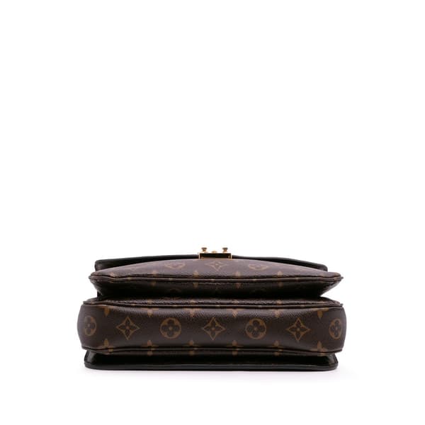 Pre-owned Louis Vuitton Monogram Pochette Metis Brown