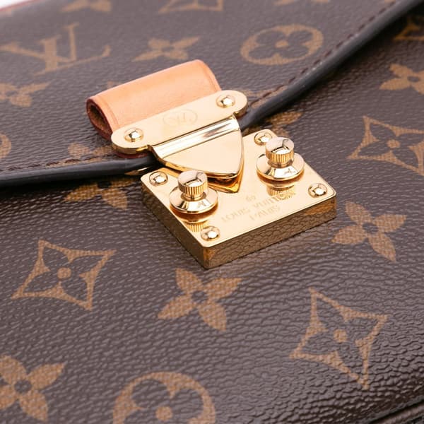 Pre-owned Louis Vuitton Monogram Pochette Metis Brown