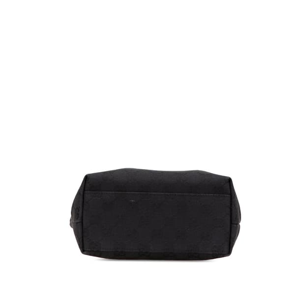 Pre-owned Gucci GG Canvas Handbag Black